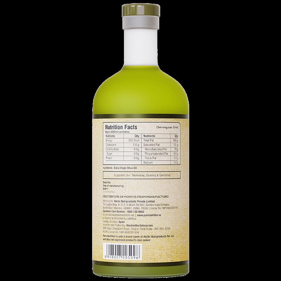 Pure Nutrition  Pure Nutrition Raw Cold Pressed Virgin Olive Oil