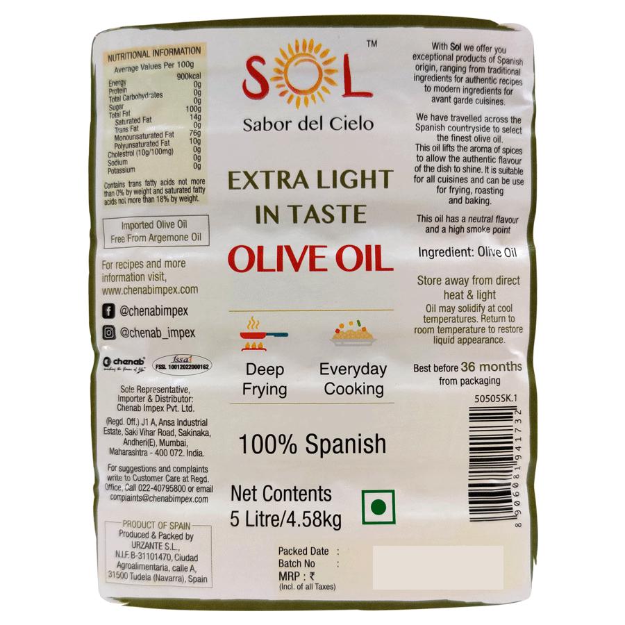 Sol Extra Light Olive Oil