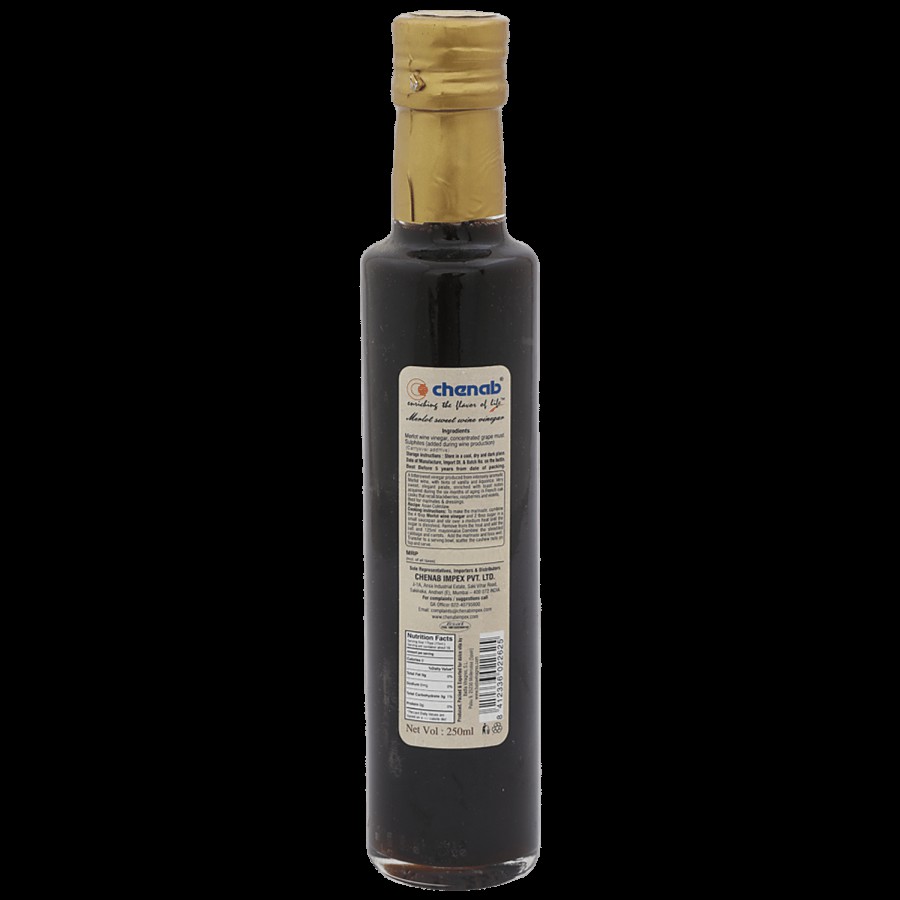 Badia Merlot Sweet Wine Vinegar - Product of Spain