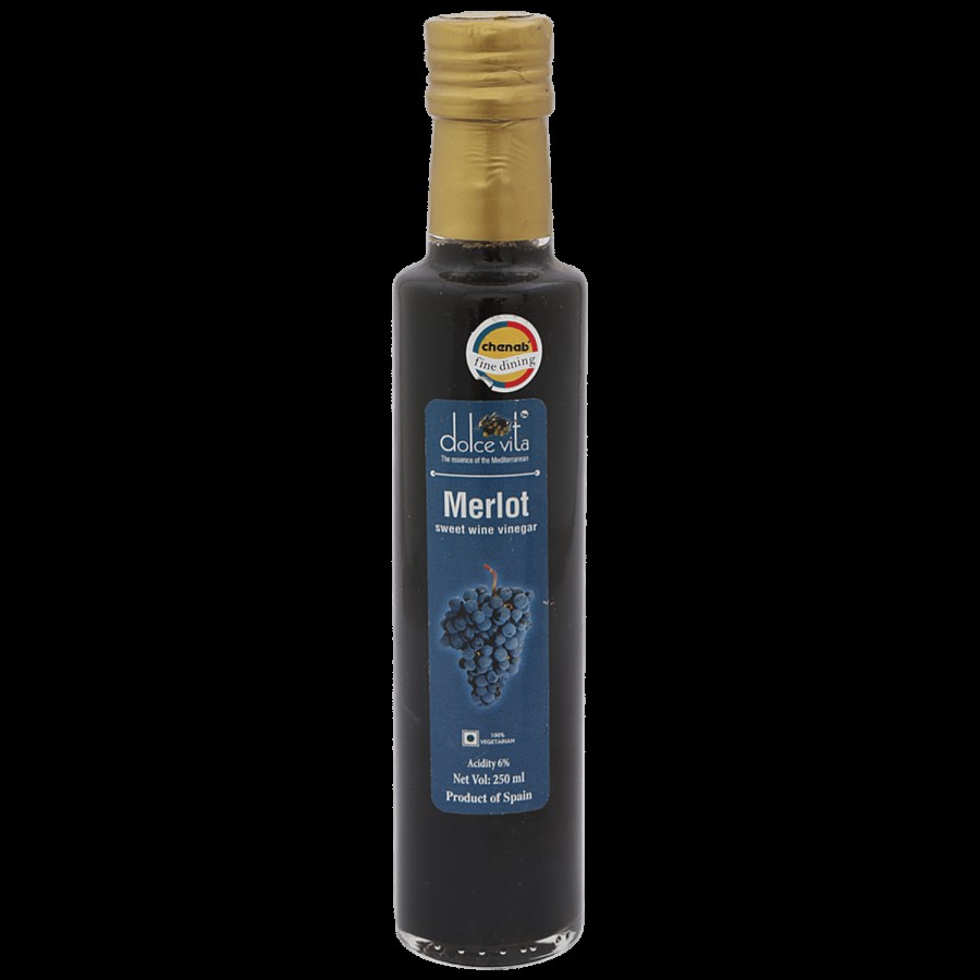 Badia Merlot Sweet Wine Vinegar - Product of Spain