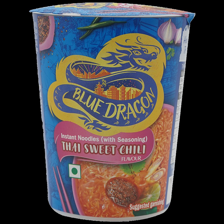 Blue Dragon Instant Cup Noodle With Seasoning - Thai Sweet Chili