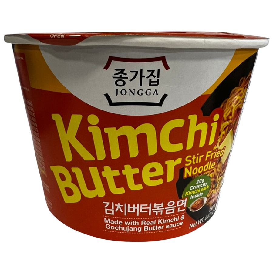 Jongga Stir Fried Kimchi Butter Instant Cup Noodles