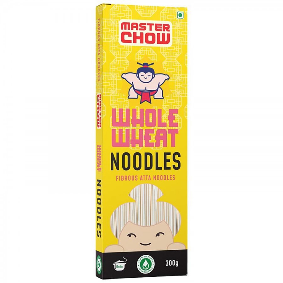 MasterChow Thin Whole Wheat Hakka Noodles - 100% Atta