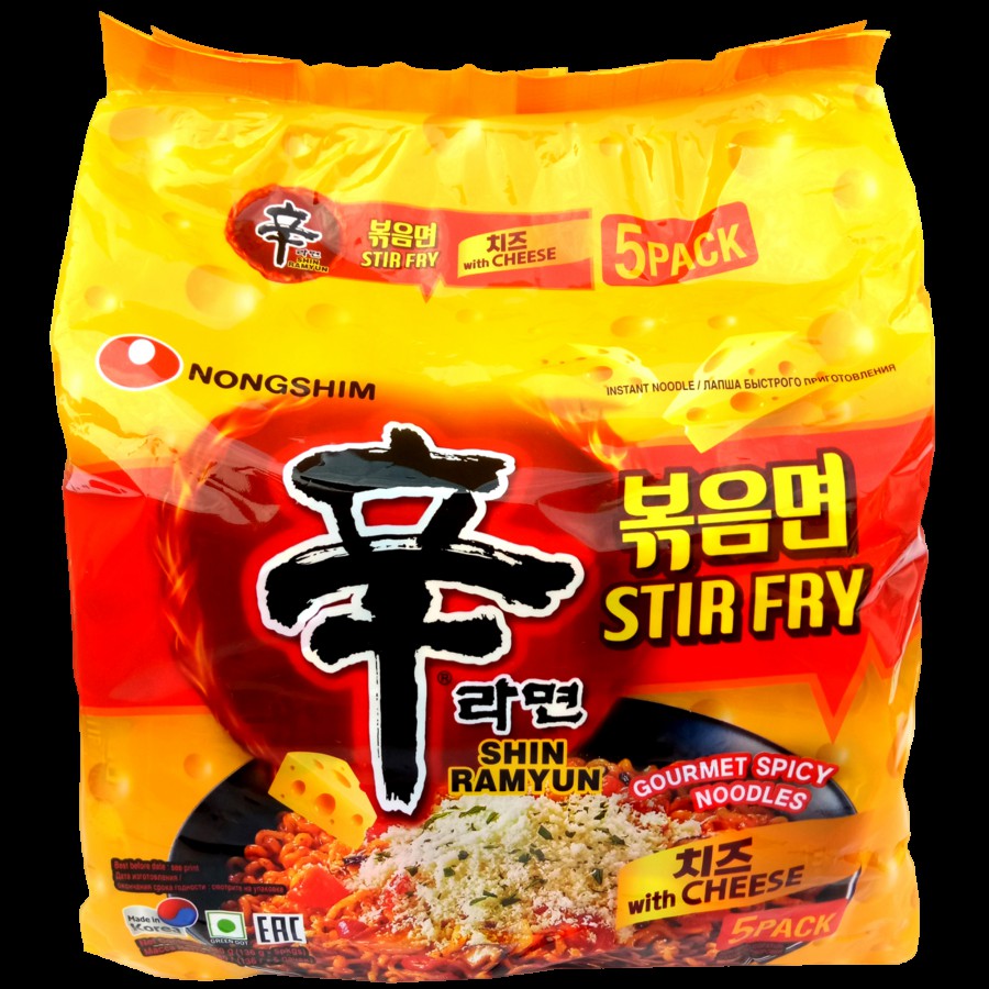 NONGSHIM Shin Ramyun Stir Fry Spicy Noodles - Cheese