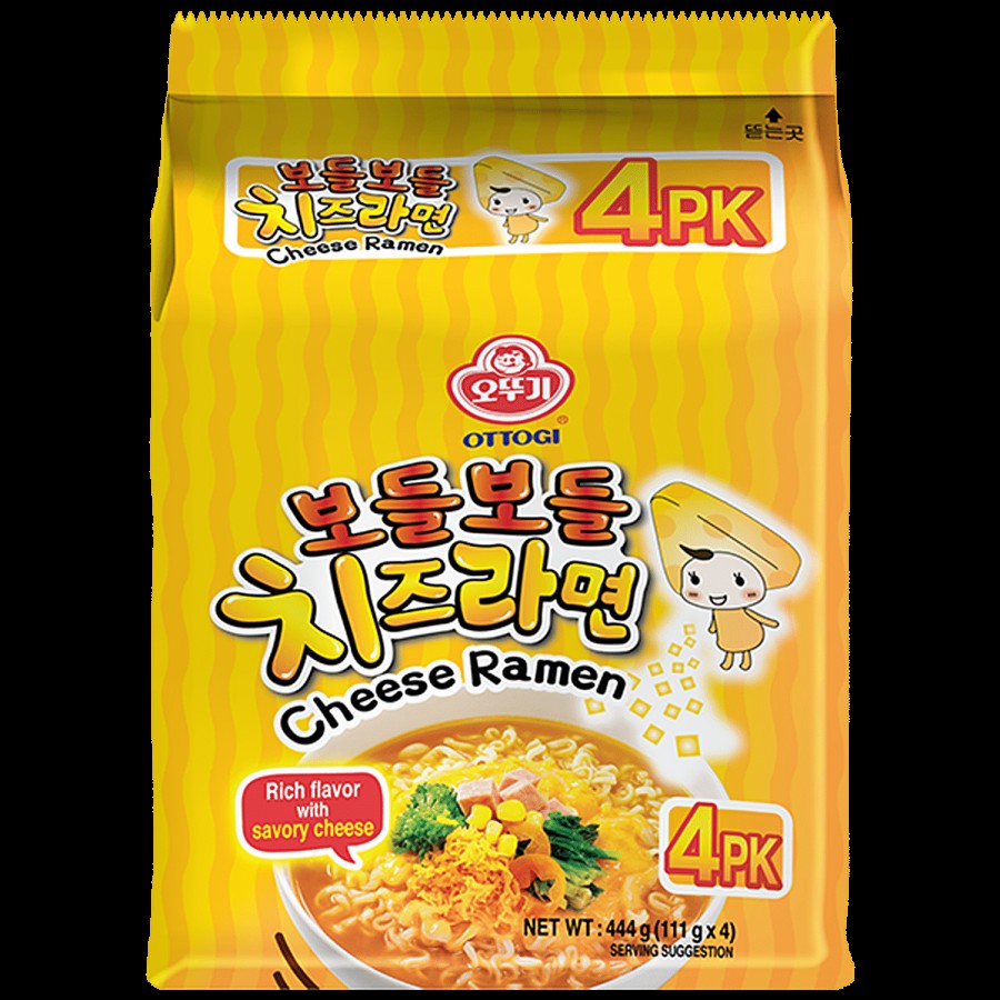 Ottogi Jjajang Cheese Ramen - Korean Style Noodles