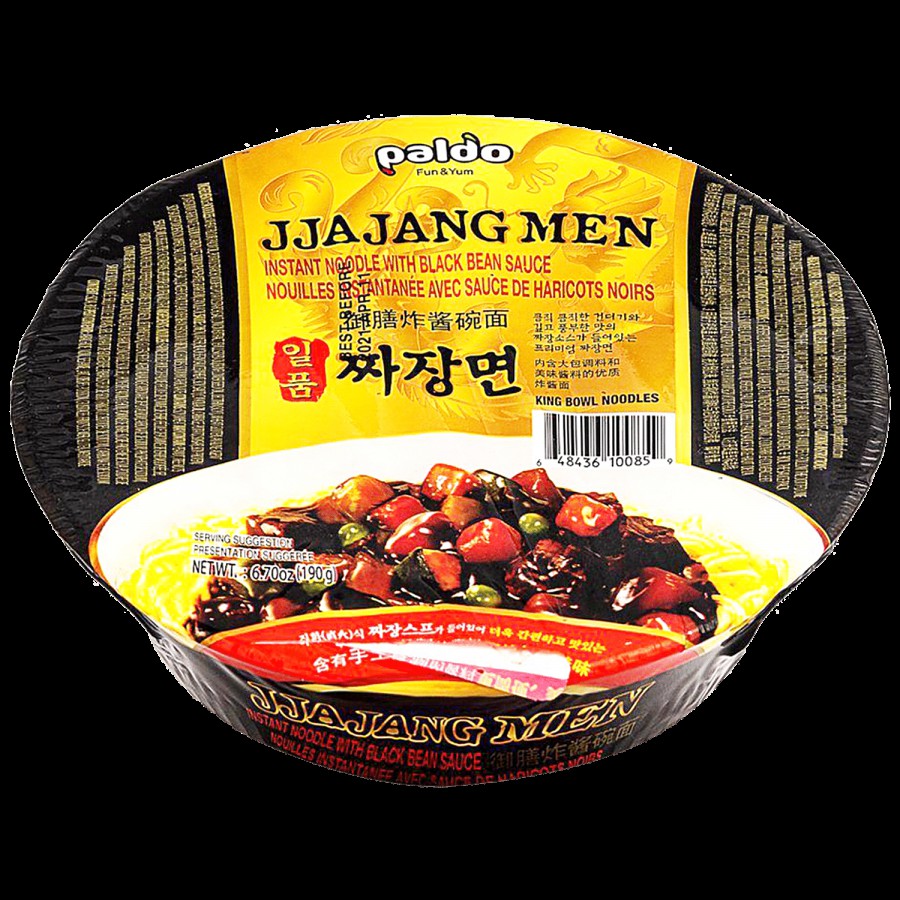 Paldo Jjajang Men King Bowl Korean Noodles - Non Spicy