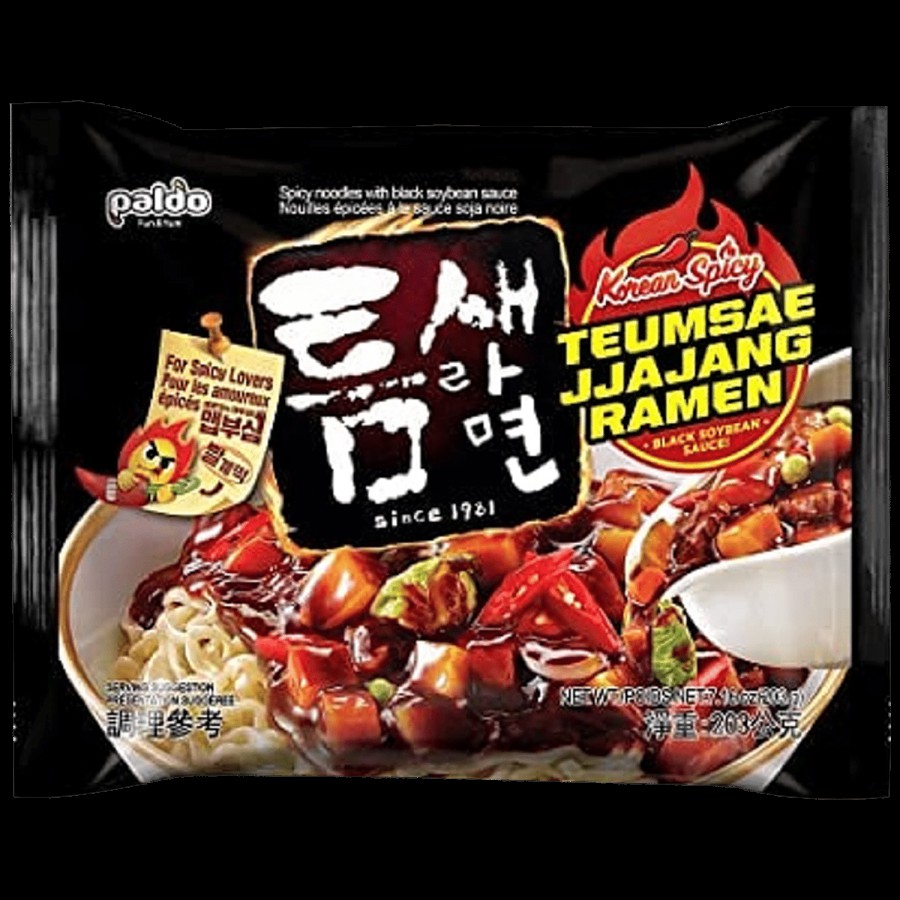 Paldo Teumsae Jjajang Ramen Korean Noodles - Spicy