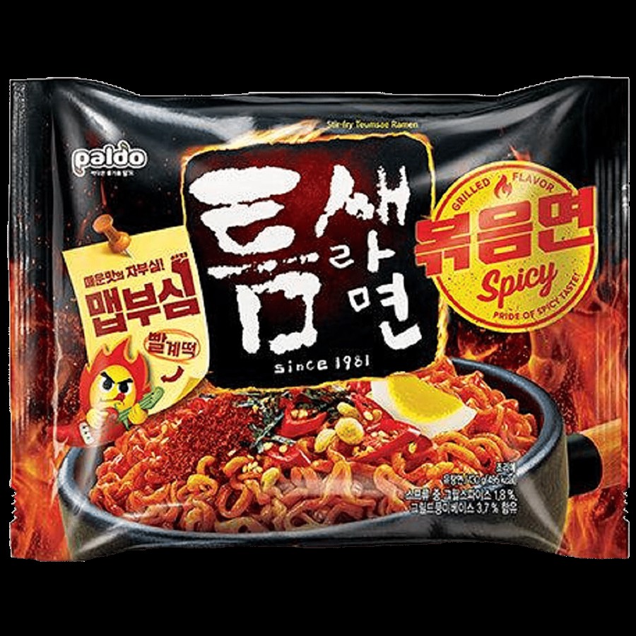 Paldo Teumsae Stir-Fried Ramen Korean Noodles - Spicy