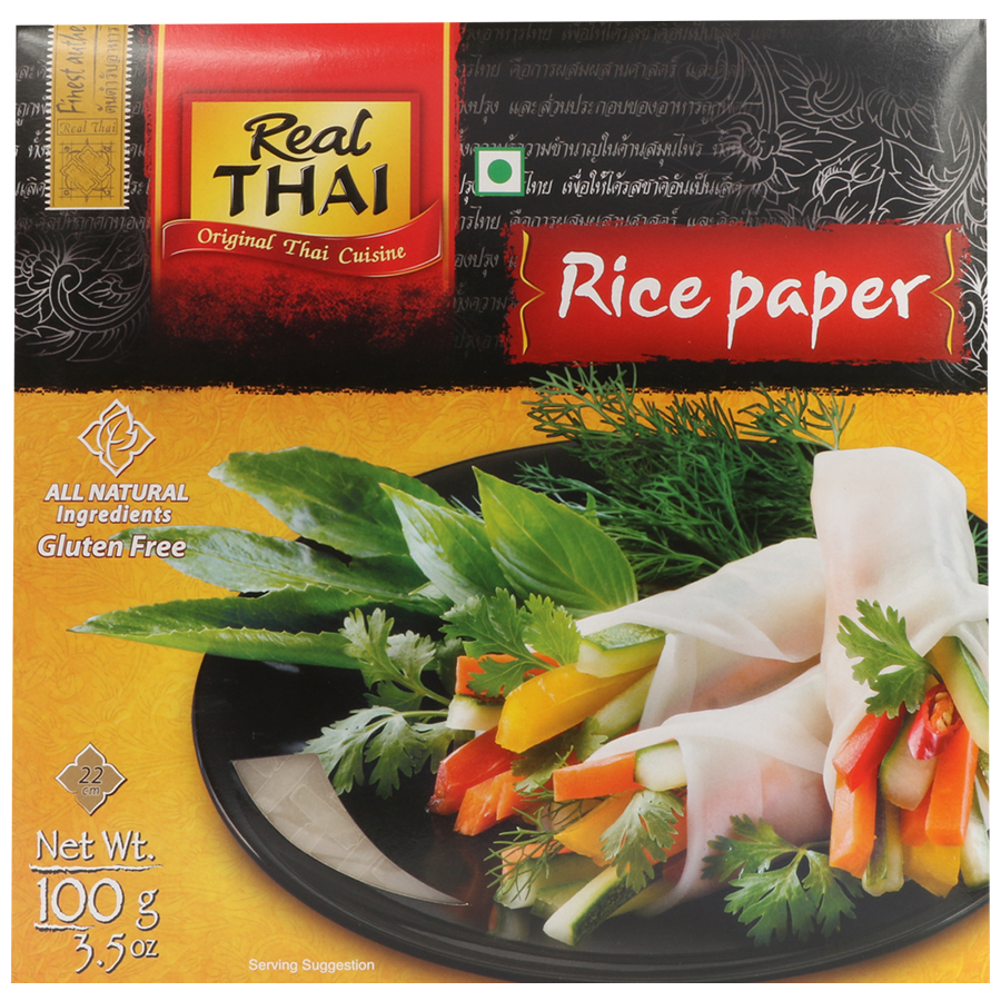 REAL THAI Rice Paper Round - 22 cm