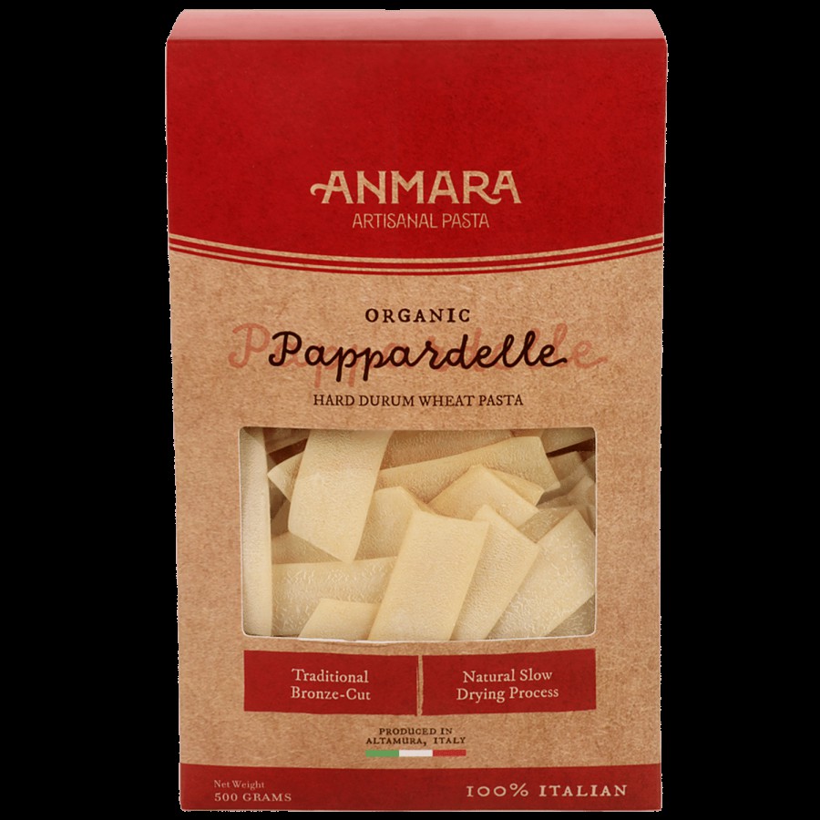 Anmara Artisanal Hard Durum Wheat Pasta - Organic Pappardelle