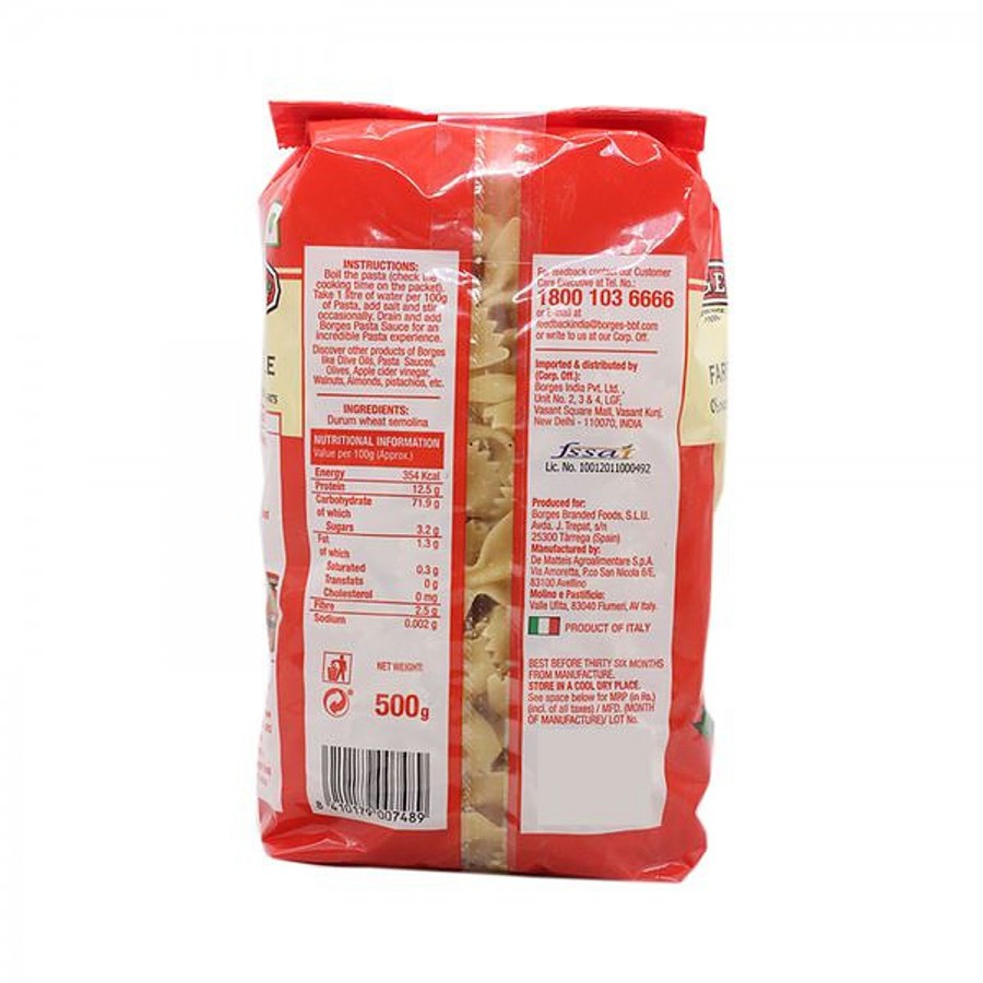 BORGES Durum Wheat Pasta - Farfalle