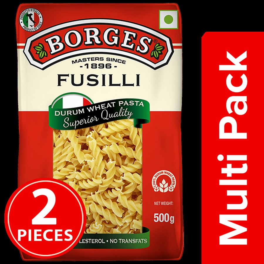 BORGES Durum Wheat Pasta - Fusilli