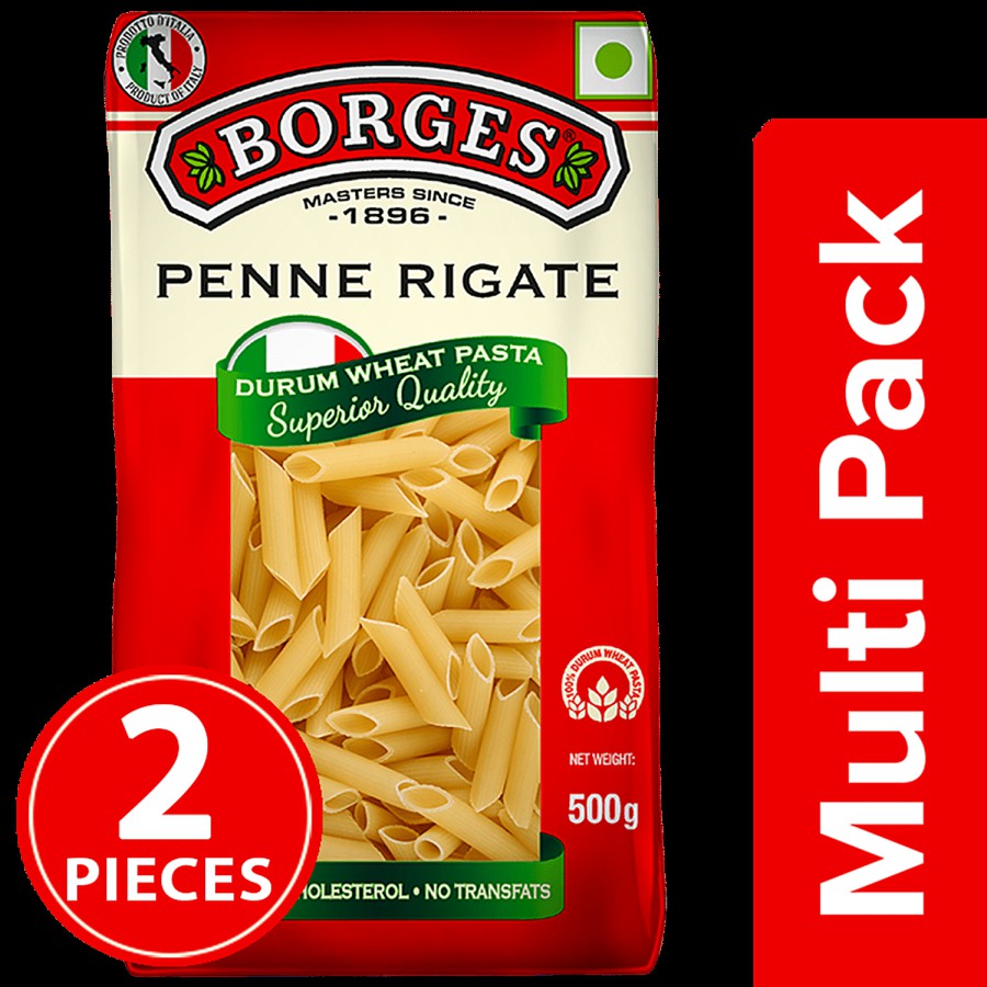 BORGES Durum Wheat Pasta - Penne Rigate