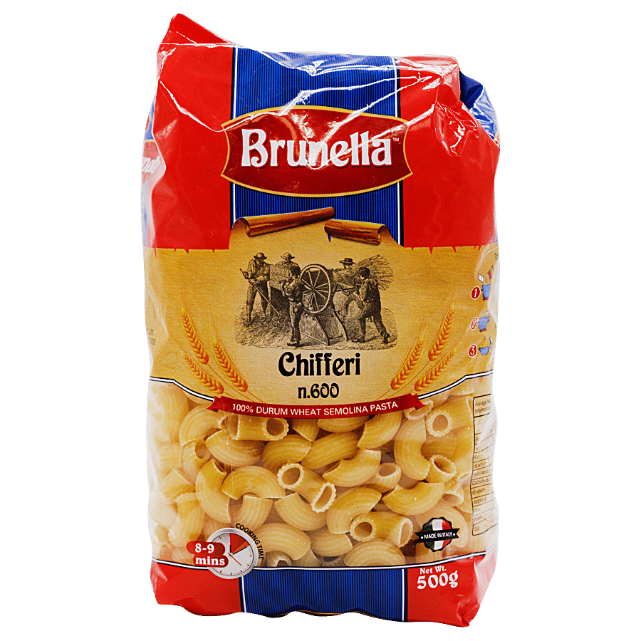 Brunella 100% Durum Wheat Pasta - Chifferi Rigati n.600