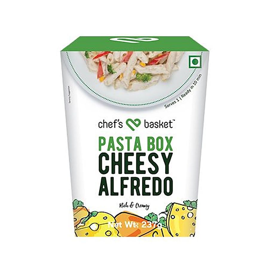 Chefs Basket Rich & Creamy Pasta - Cheesy Alfredo Penne - Ready To Cook Gourmet Pasta