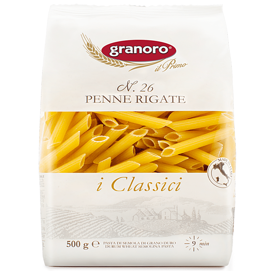 Granoro I Classici Durum Wheat Pasta - N. 26 Penne Rigate