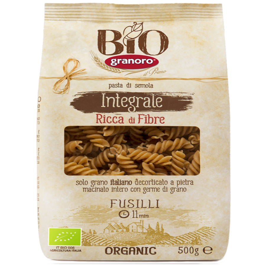 Granoro Organic Whole Wheat Pasta - Fusilli