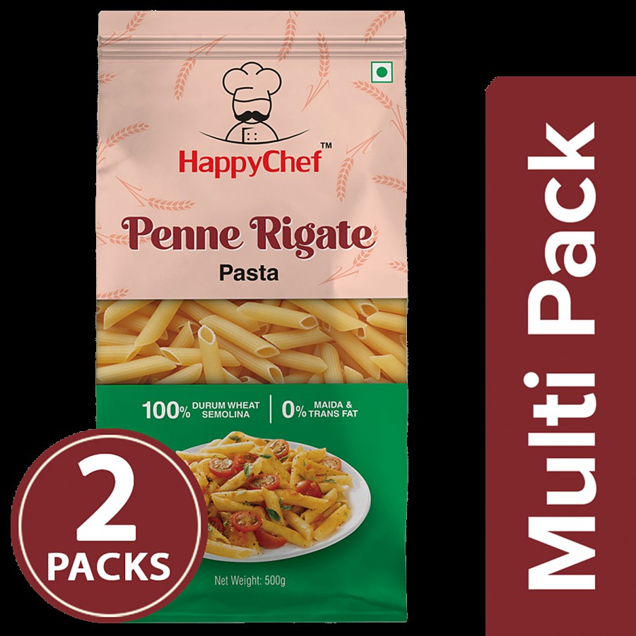 HappyChef Durum Wheat Pasta - Penne Rigate