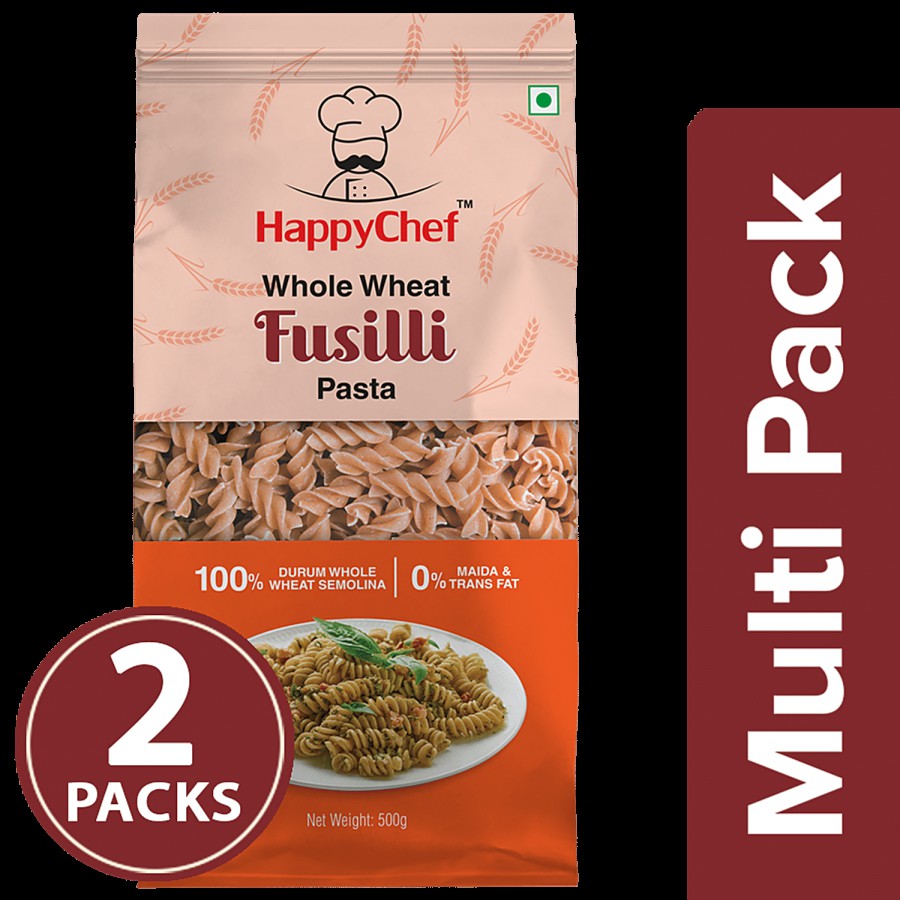 HappyChef Pasta - Fusilli Whole Wheat