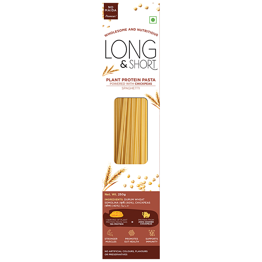 Long&Short Chickpeas Spaghetti Pasta - Plant Protein