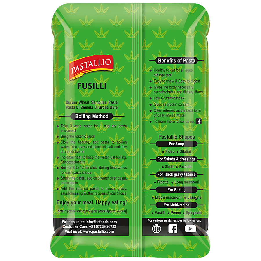 Pastallio 100% Durum Wheat Pasta - Fusilli