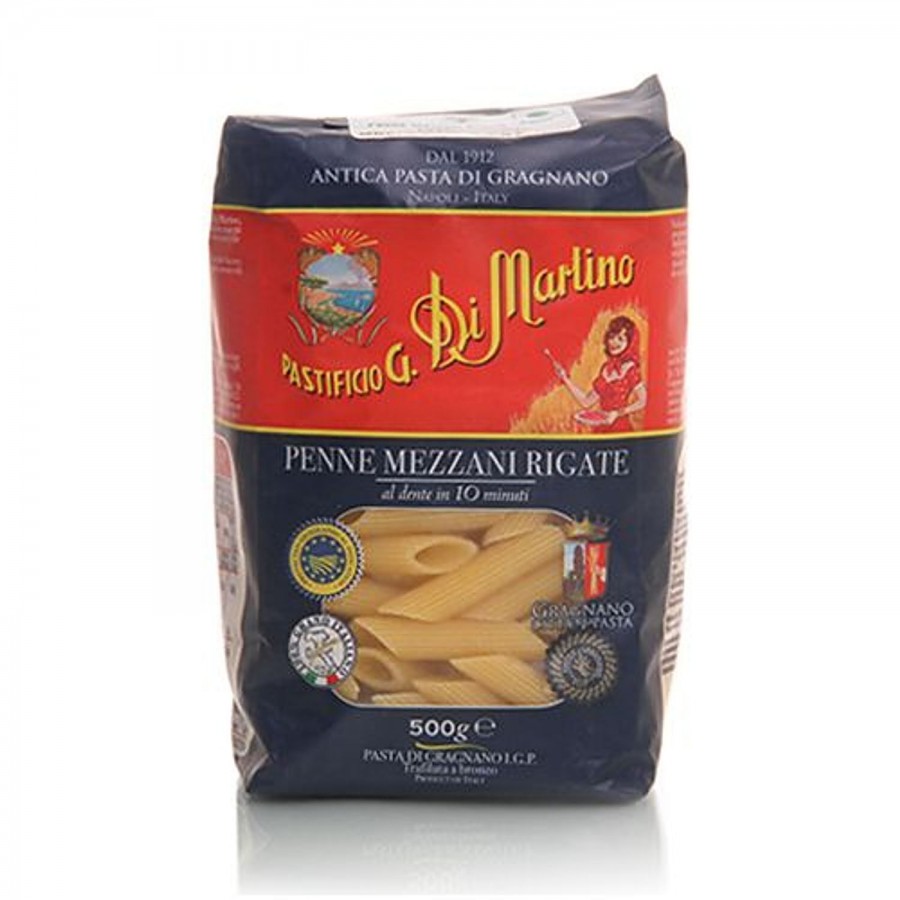 PastificioG Di Martino Pasta - Penne Mezzani Rigate