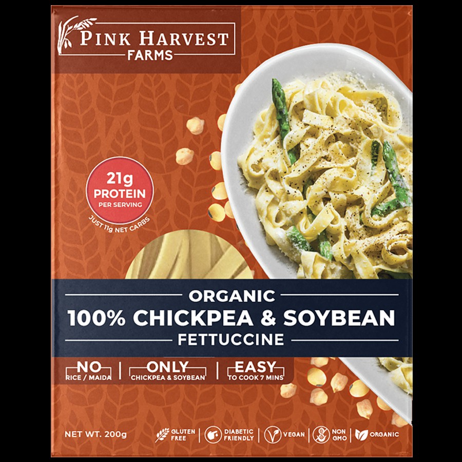 Pink Harvest Farms 100% Chickpea & Soybean Fettuccine