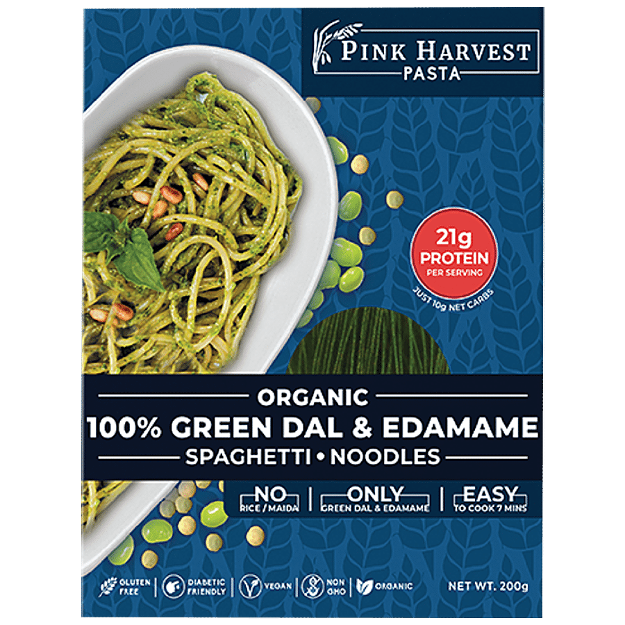 Pink Harvest Farms 100% Green Dal & Edamame Spaghetti Noodles