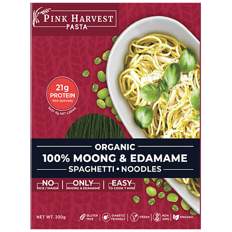 Pink Harvest Farms 100% Moong & Edamame Spaghetti Noodles