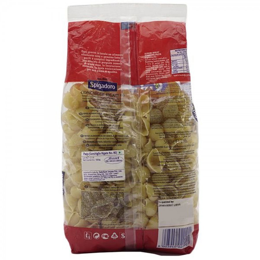 Spigadoro Durum Wheat Pasta - Conchiglie Rigate 90