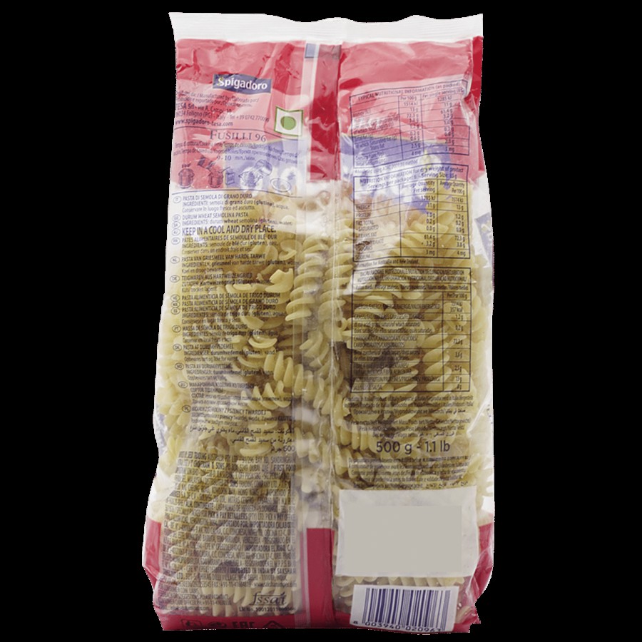 Spigadoro Durum Wheat Pasta - Fusilli 96