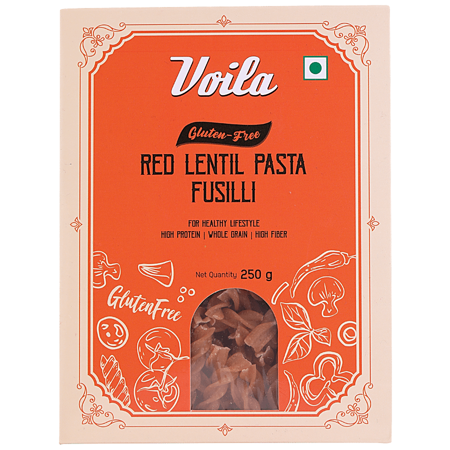 VOILA Red Lentil Pasta - Fusili