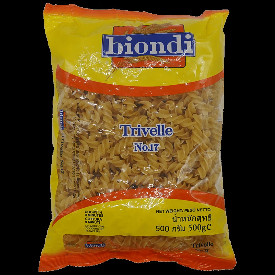 biondi Trivelle Pasta No.17 - Cooks In 9 Minutes