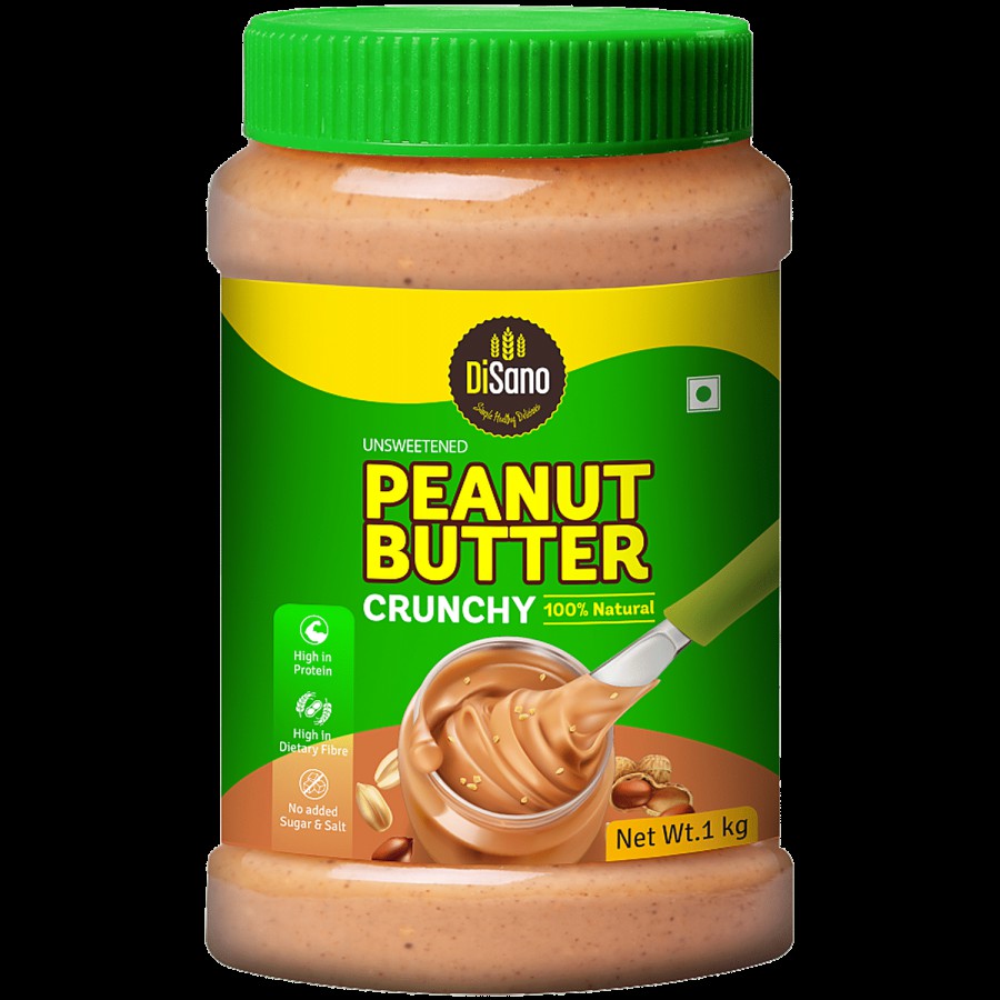 Disano Unsweetened Peanut Butter - 100% Natural