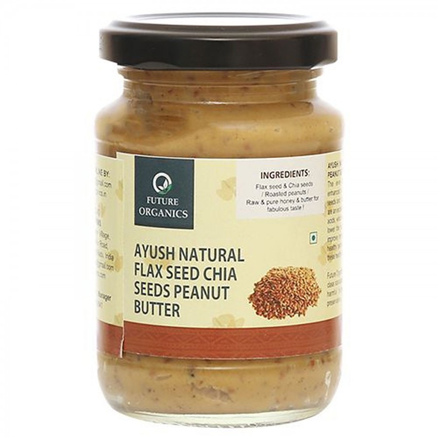 Future Organics Ayush Natural Flax Seed Chia Seeds Peanut Butter