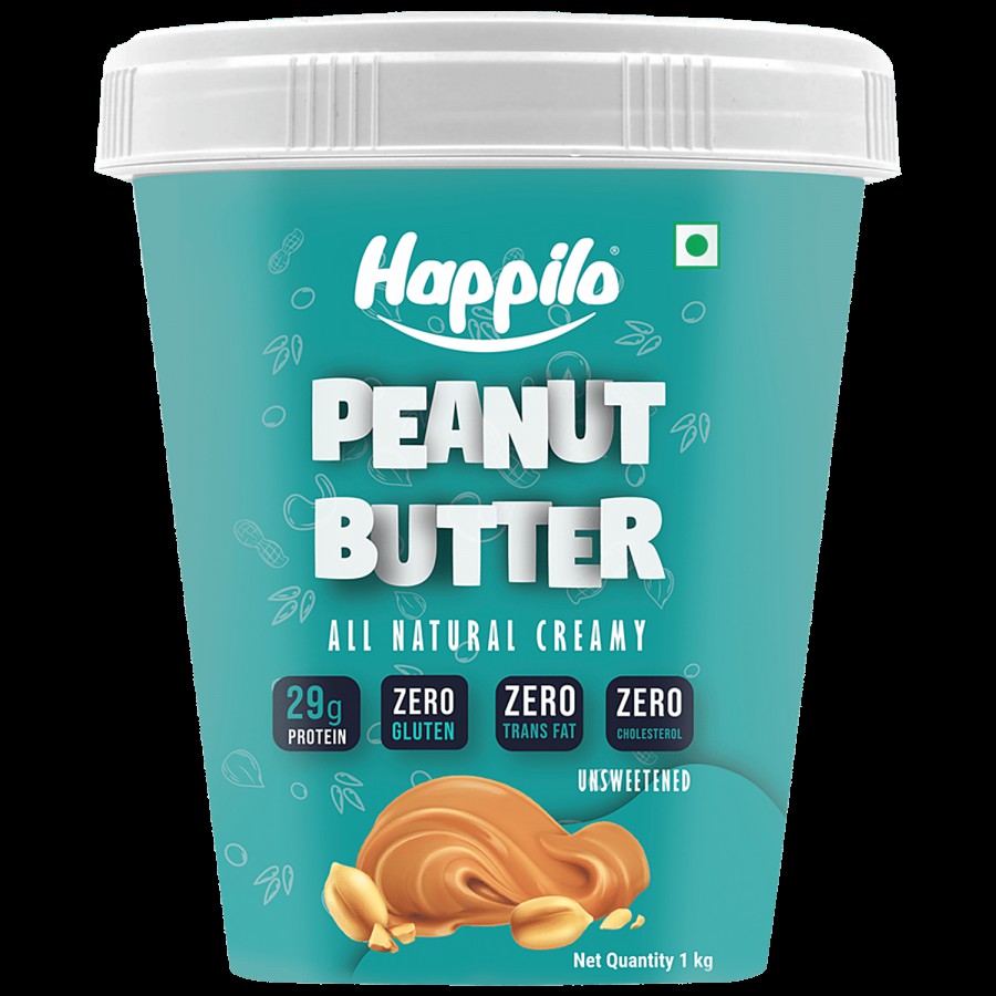 Happilo All Natural Peanut Butter - Creamy