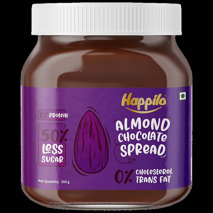 Happilo Almond Chocolate Spread - Protein-Rich