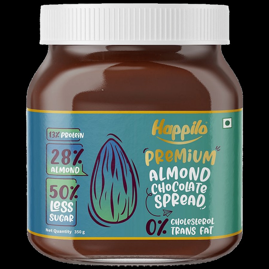 Happilo Premium Almond Chocolate Spread - Protein-Rich