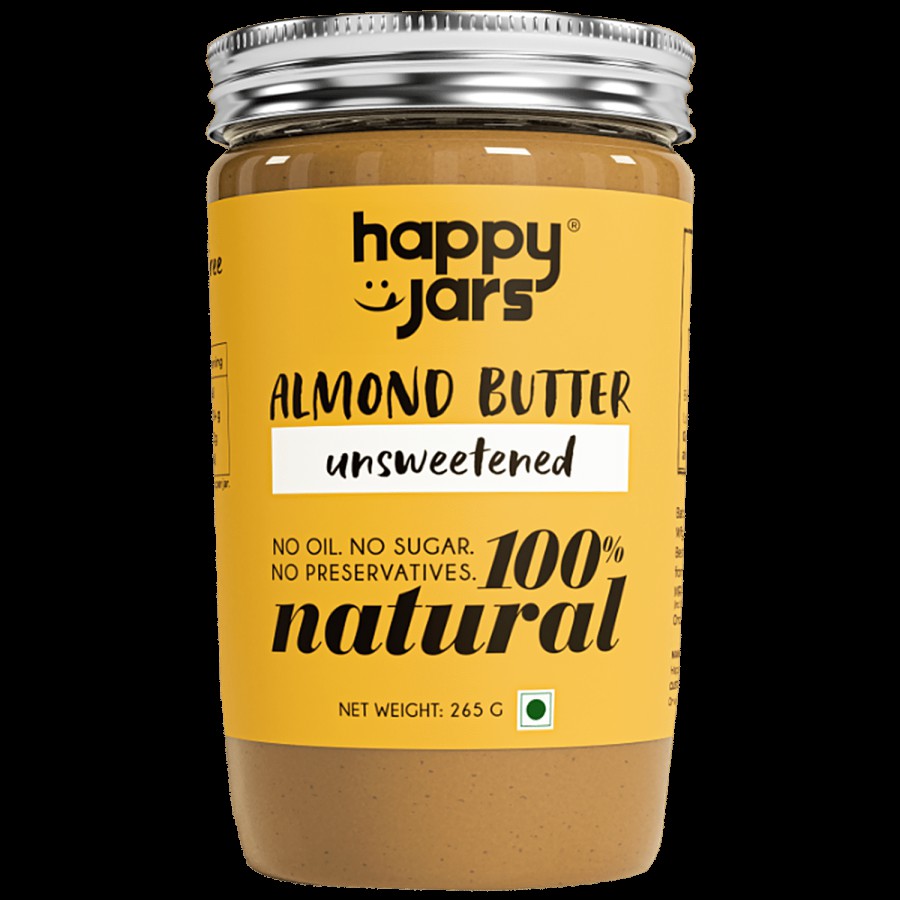 Happy Jars Almond Butter - Unsweetened