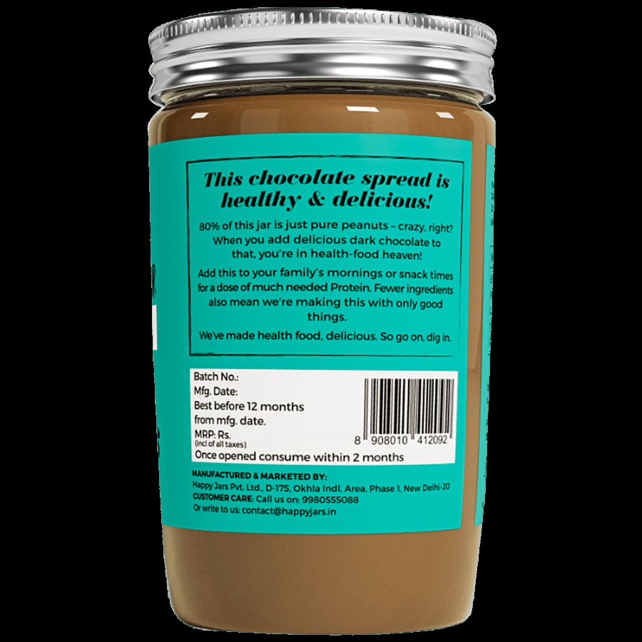 Happy Jars Peanut Butter - Dark Chocolate