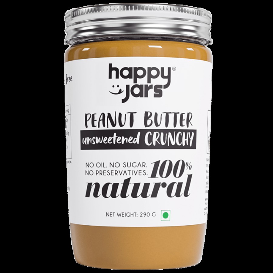 Happy Jars Peanut Butter - Unsweetened