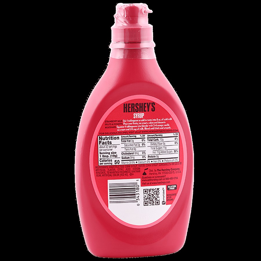 Hershey's Syrup - Delicious Strawberry Flavour