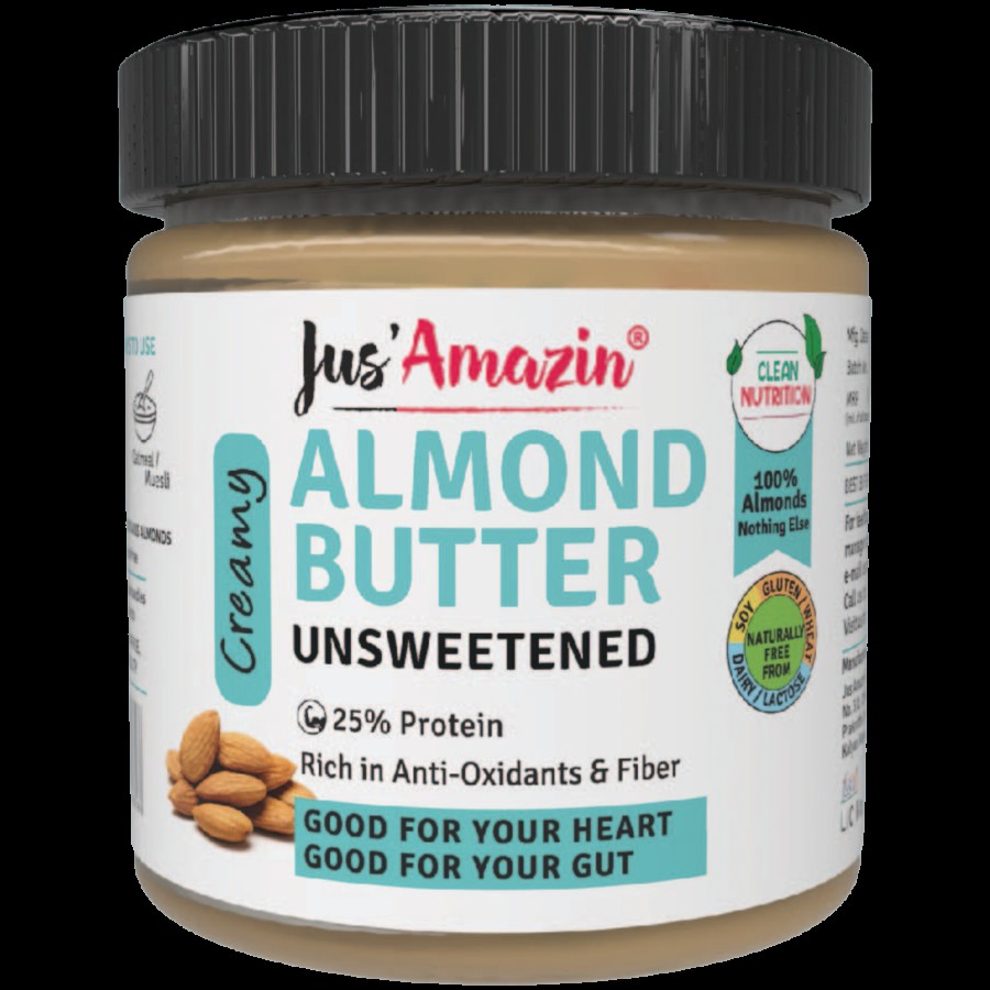 Jus Amazin Almond Butter - Creamy