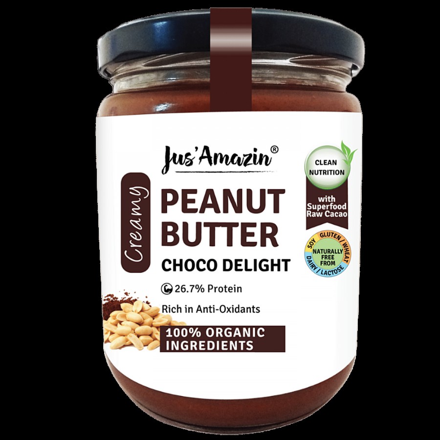 Jus Amazin Organic Peanut Butter - Choco Delight