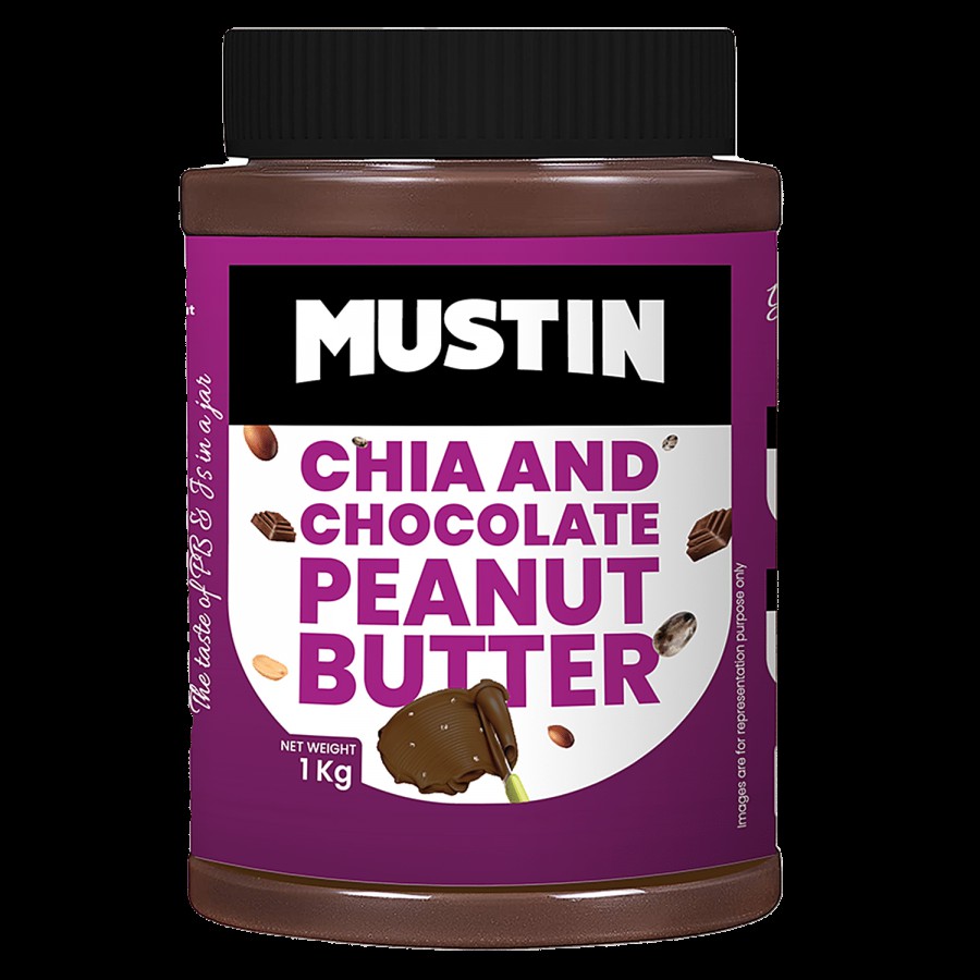 MUSTIN Peanut Butter - With Chia & Chocolate