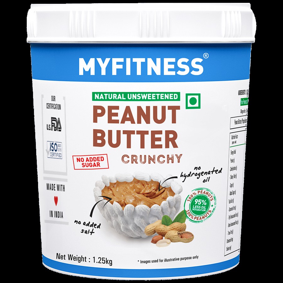 MYFITNESS Natural Peanut Butter - Crunchy