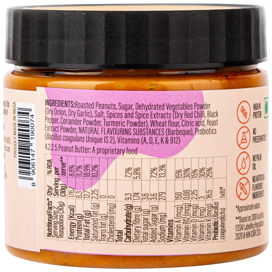 MiHeSo Mind Health Soul Barbeque Nut Spread - High In Protein