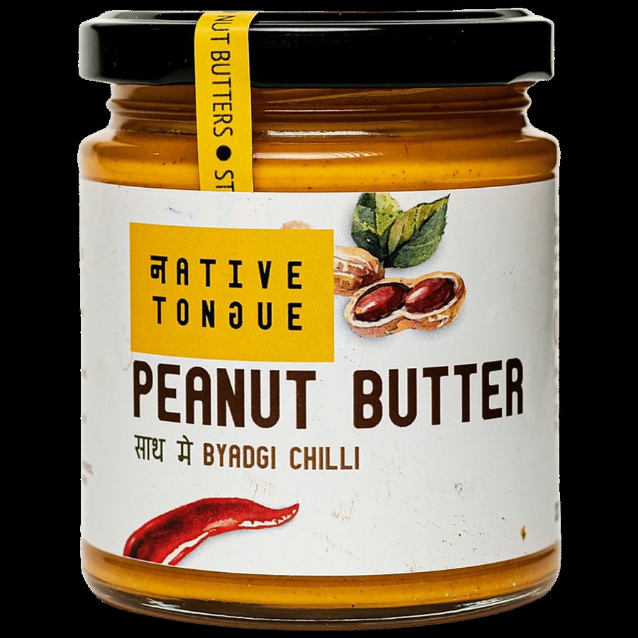 Native Tongue Peanut Butter With Byadgi Chilli - For Weight Loss