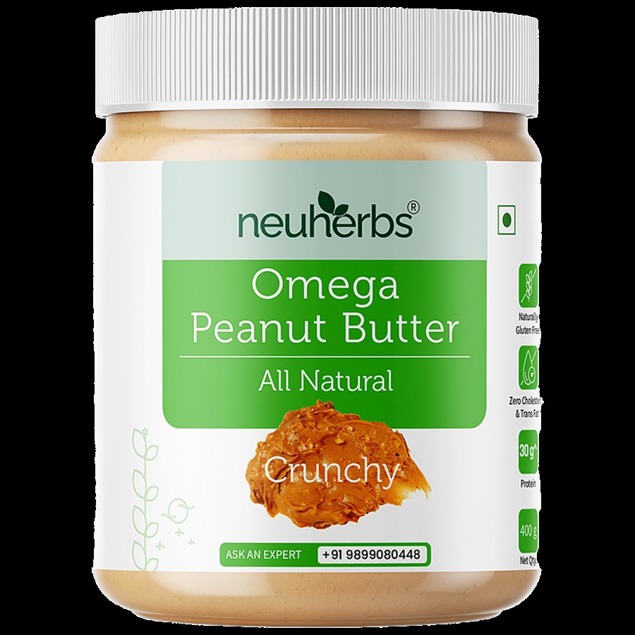 Neuherbs All Natural Peanut Butter - With Omega-3