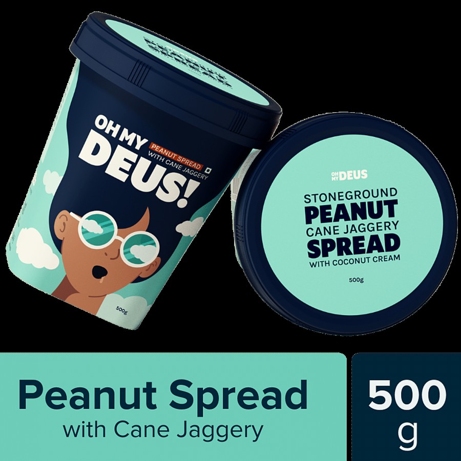 OH MY DEUS Peanut Spread - With Cane Jaggery